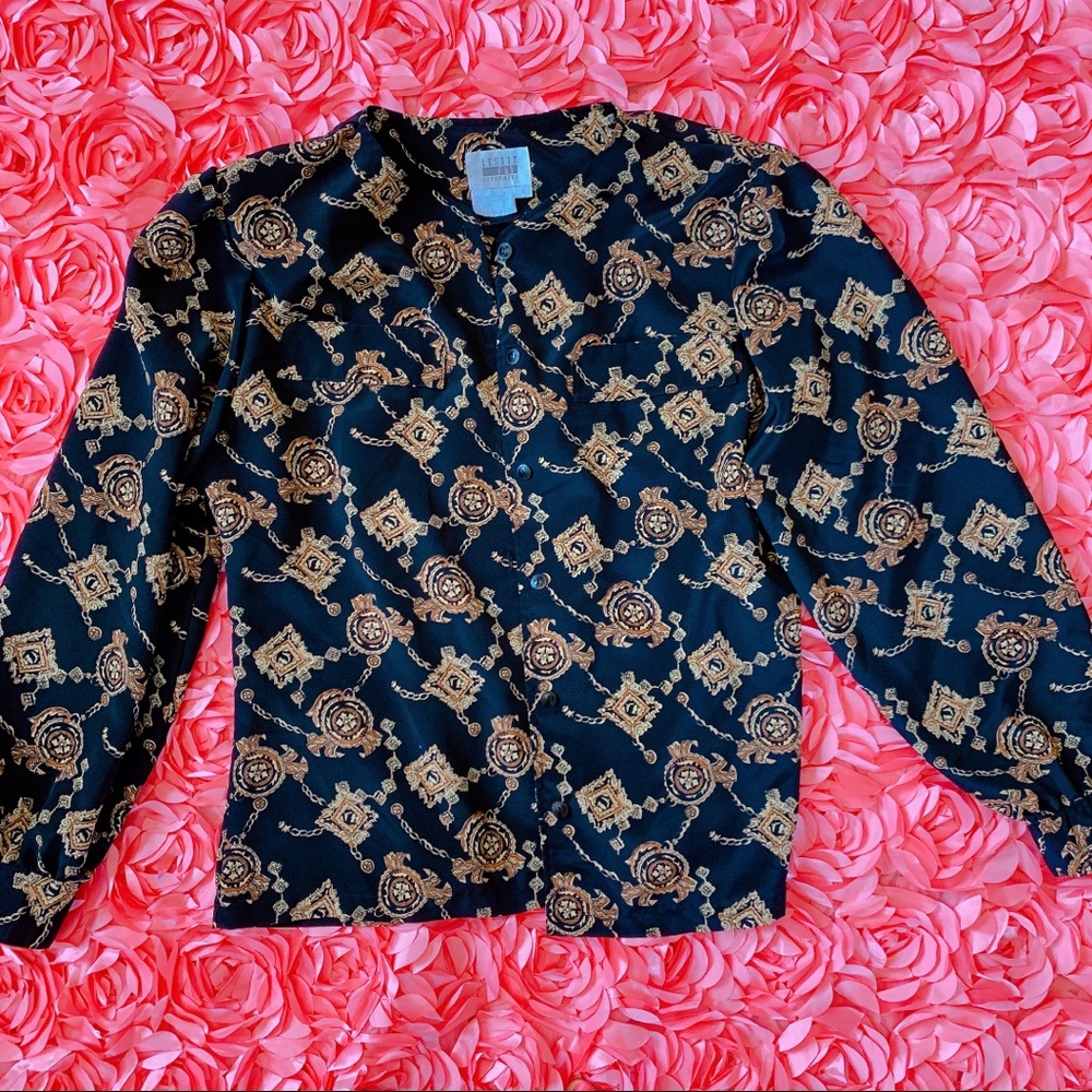 Vintage chain blouse